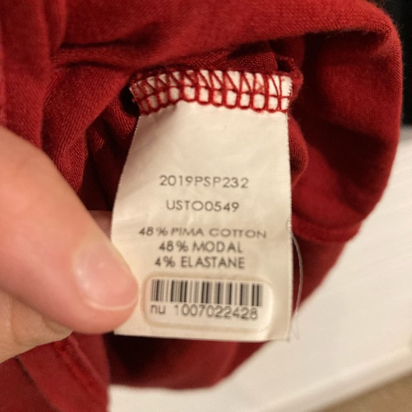 SOLD Basics Bundle One Universal Standard Red Tee and One 14th&Union Black Cami - Picture 4 of 7